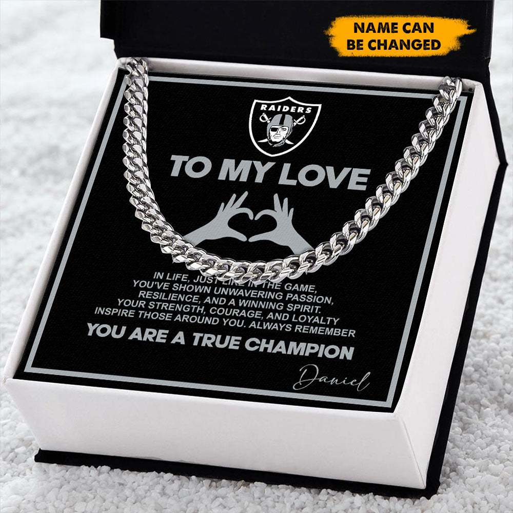 NFL Men Necklace Full Luxury Box Gifts Custom Any Name Gift For Fans
