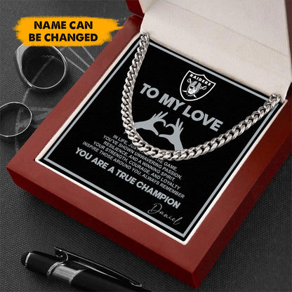 NFL Men Necklace Full Luxury Box Gifts Custom Any Name Gift For Fans