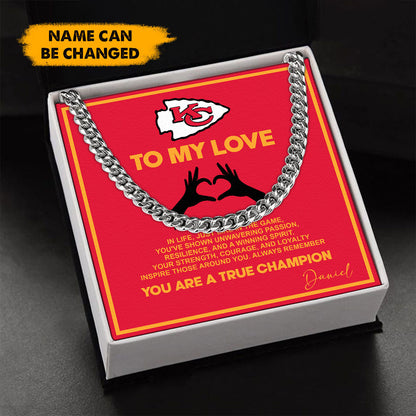 NFL Men Necklace Full Luxury Box Gifts Custom Any Name Gift For Fans
