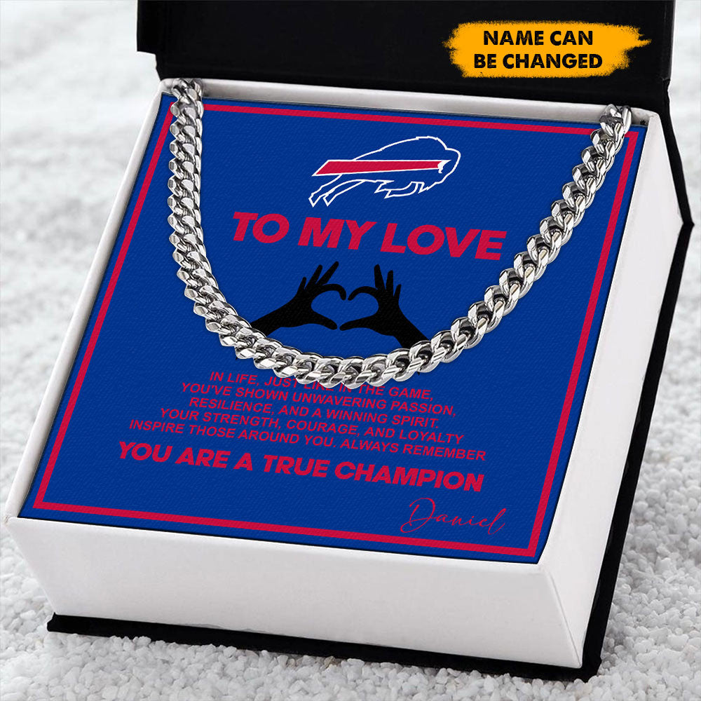 NFL Men Necklace Full Luxury Box Gifts Custom Any Name Gift For Fans
