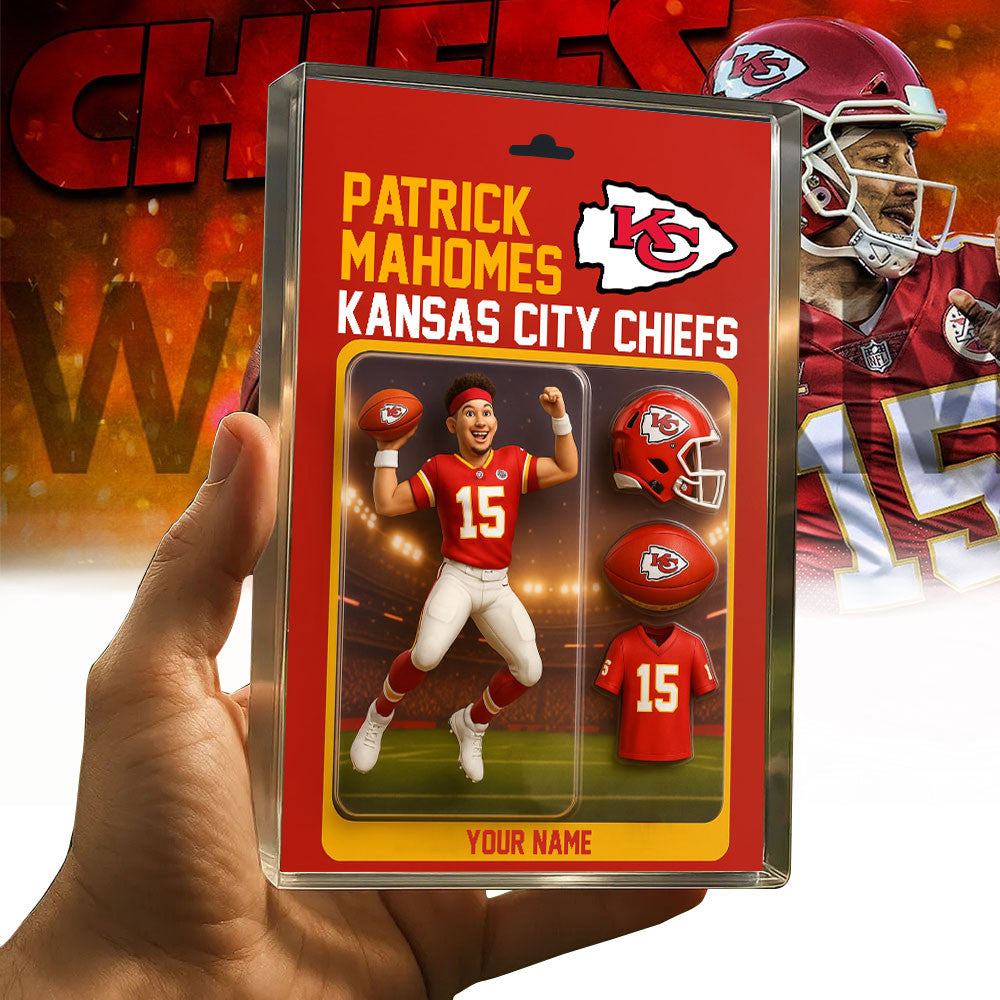 KC Chiefs P.Mahomes Acrylic Block Plaque Gift Custom Any Name Gift For Fans