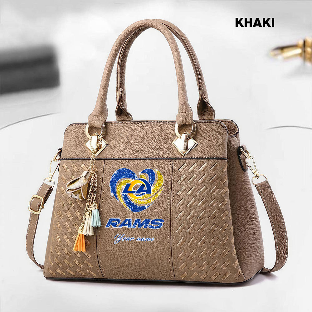 NFL New Heart Deluxe Handbag All Teams Custom Any Name Gift For Fans
