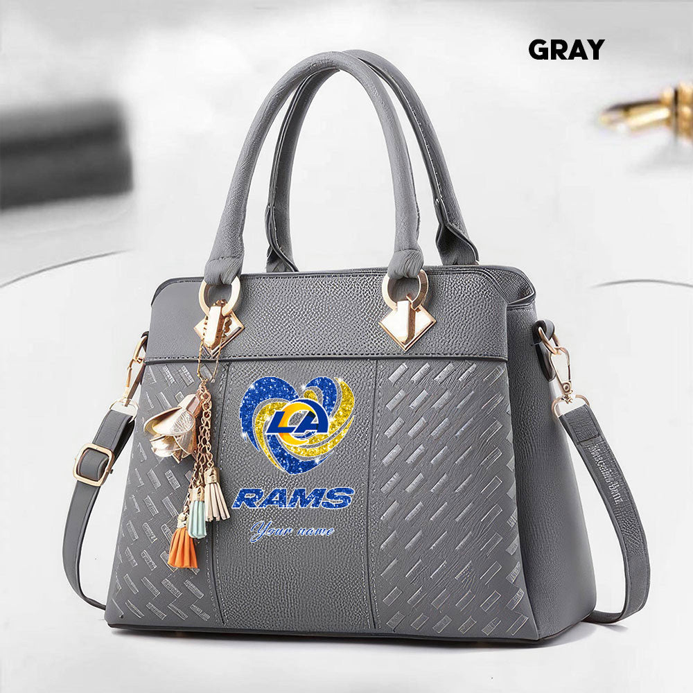 NFL New Heart Deluxe Handbag All Teams Custom Any Name Gift For Fans