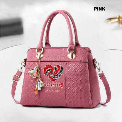 NFL New Heart Deluxe Handbag All Teams Custom Any Name Gift For Fans