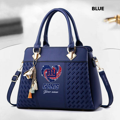 NFL New Heart Deluxe Handbag All Teams Custom Any Name Gift For Fans