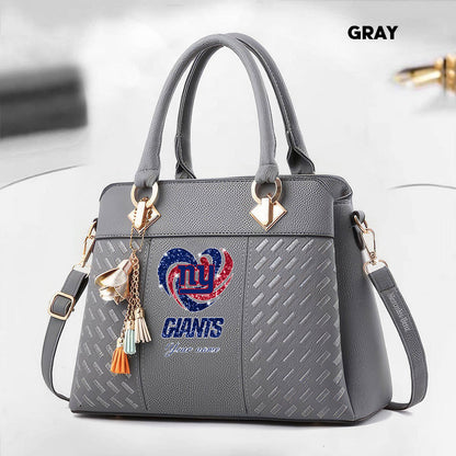 NFL New Heart Deluxe Handbag All Teams Custom Any Name Gift For Fans
