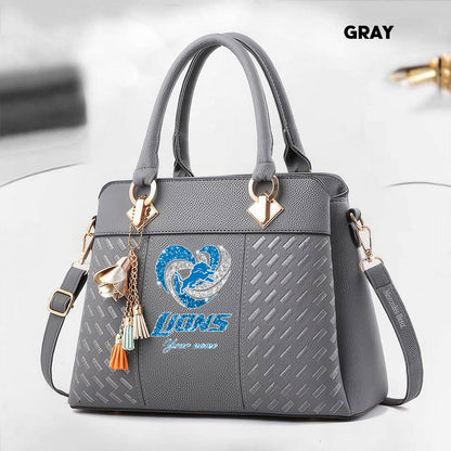 NFL New Heart Deluxe Handbag All Teams Custom Any Name Gift For Fans
