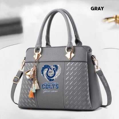 NFL New Heart Deluxe Handbag All Teams Custom Any Name Gift For Fans