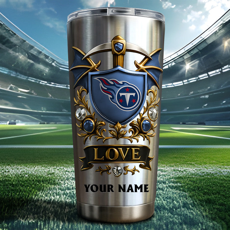NFL Stainless Steel Tumbler New Style Personalized Any Name Special Gift For Fans