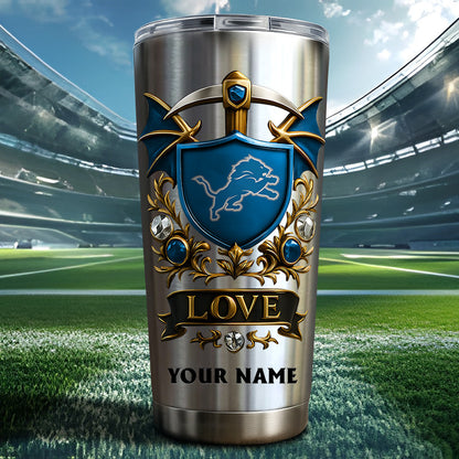 NFL Stainless Steel Tumbler New Style Personalized Any Name Special Gift For Fans