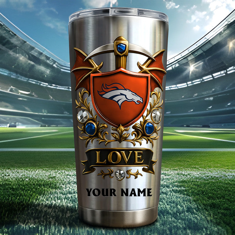 NFL Stainless Steel Tumbler New Style Personalized Any Name Special Gift For Fans