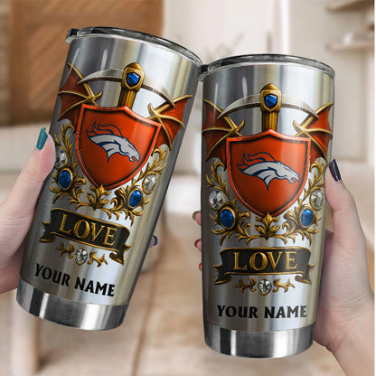 NFL Stainless Steel Tumbler New Style Personalized Any Name Special Gift For Fans