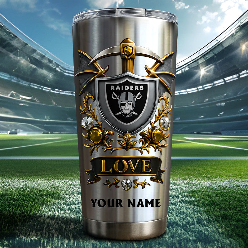 NFL Stainless Steel Tumbler New Style Personalized Any Name Special Gift For Fans