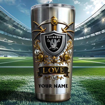 NFL Stainless Steel Tumbler New Style Personalized Any Name Special Gift For Fans