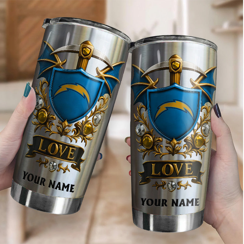 NFL Stainless Steel Tumbler New Style Personalized Any Name Special Gift For Fans