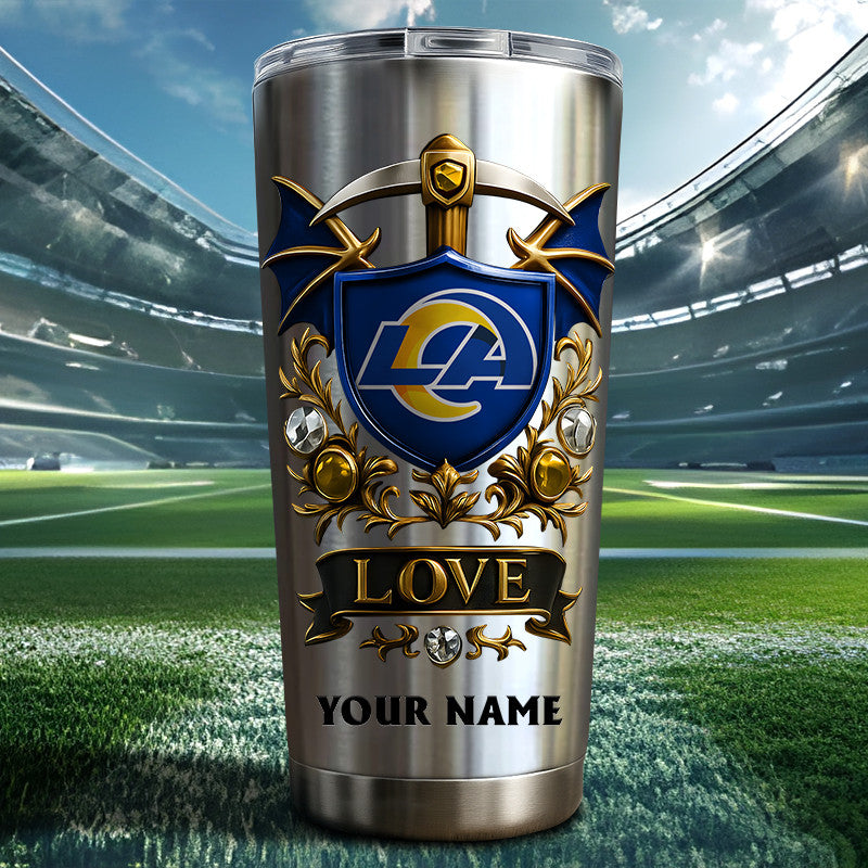 NFL Stainless Steel Tumbler New Style Personalized Any Name Special Gift For Fans