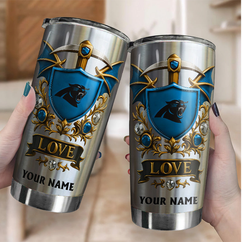 NFL Stainless Steel Tumbler New Style Personalized Any Name Special Gift For Fans