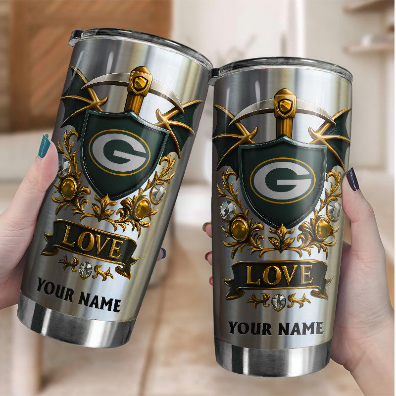 NFL Stainless Steel Tumbler New Style Personalized Any Name Special Gift For Fans