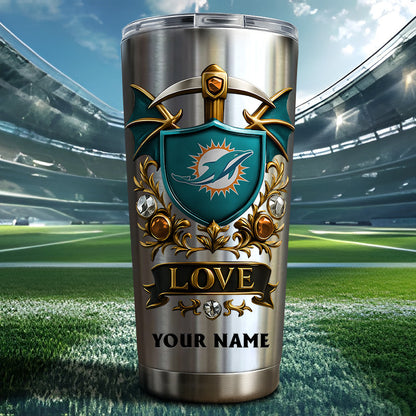 NFL Stainless Steel Tumbler New Style Personalized Any Name Special Gift For Fans