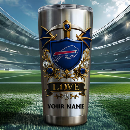 NFL Stainless Steel Tumbler New Style Personalized Any Name Special Gift For Fans