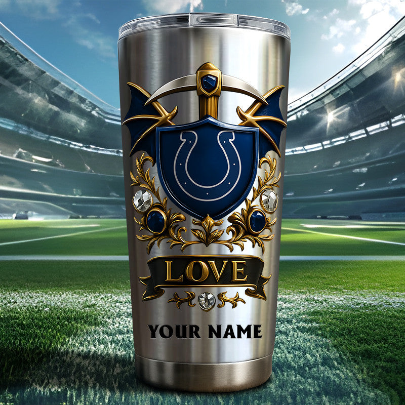 NFL Stainless Steel Tumbler New Style Personalized Any Name Special Gift For Fans