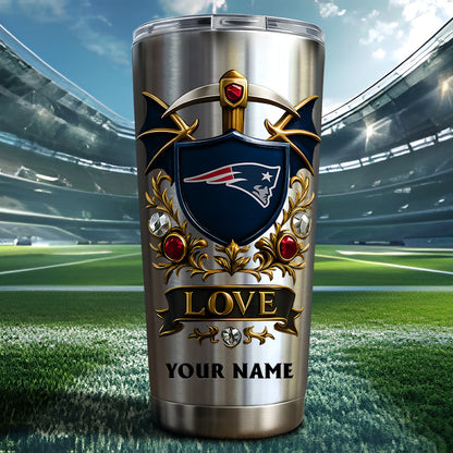 NFL Stainless Steel Tumbler New Style Personalized Any Name Special Gift For Fans