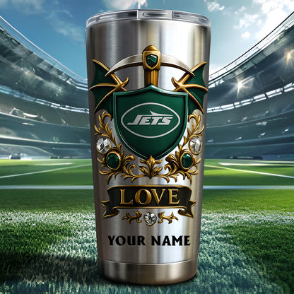 NFL Stainless Steel Tumbler New Style Personalized Any Name Special Gift For Fans