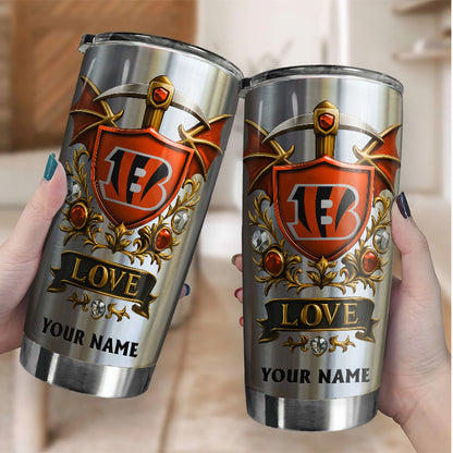 NFL Stainless Steel Tumbler New Style Personalized Any Name Special Gift For Fans