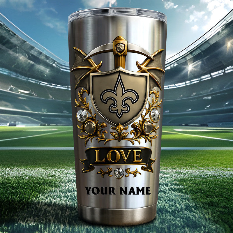 NFL Stainless Steel Tumbler New Style Personalized Any Name Special Gift For Fans