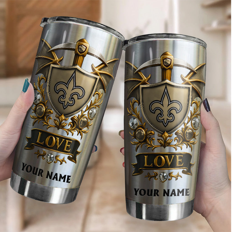 NFL Stainless Steel Tumbler New Style Personalized Any Name Special Gift For Fans