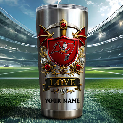 NFL Stainless Steel Tumbler New Style Personalized Any Name Special Gift For Fans