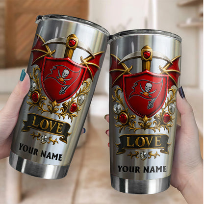 NFL Stainless Steel Tumbler New Style Personalized Any Name Special Gift For Fans