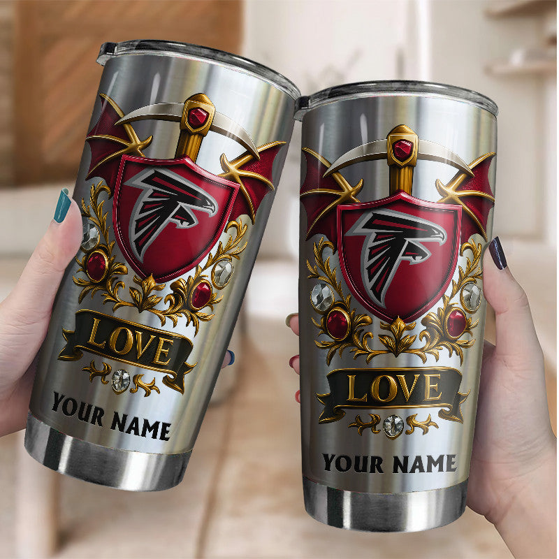 NFL Stainless Steel Tumbler New Style Personalized Any Name Special Gift For Fans