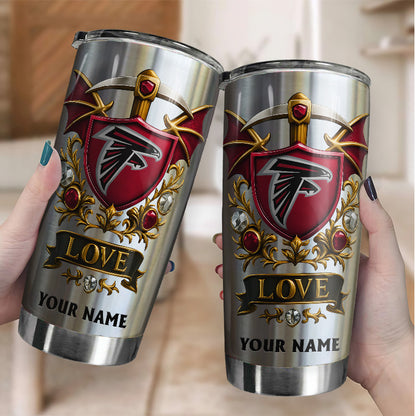 NFL Stainless Steel Tumbler New Style Personalized Any Name Special Gift For Fans