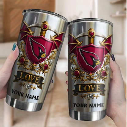 NFL Stainless Steel Tumbler New Style Personalized Any Name Special Gift For Fans