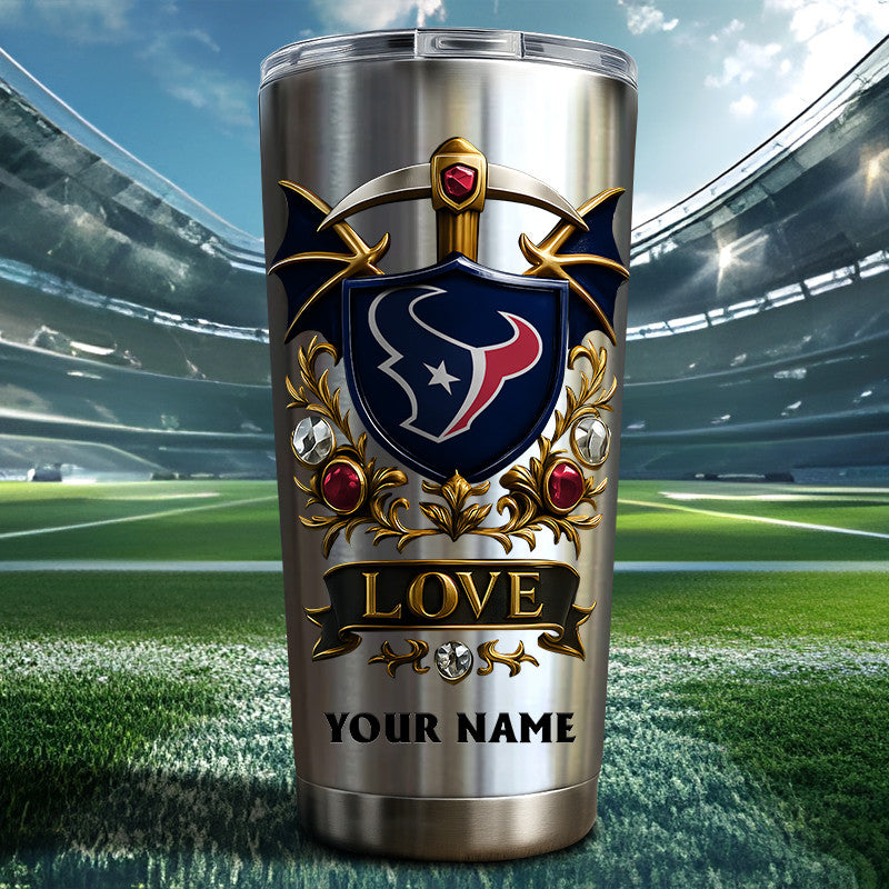 NFL Stainless Steel Tumbler New Style Personalized Any Name Special Gift For Fans