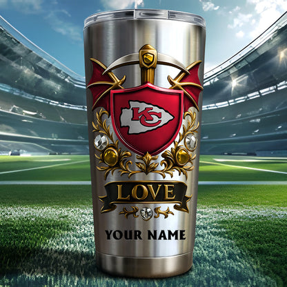 NFL Stainless Steel Tumbler New Style Personalized Any Name Special Gift For Fans