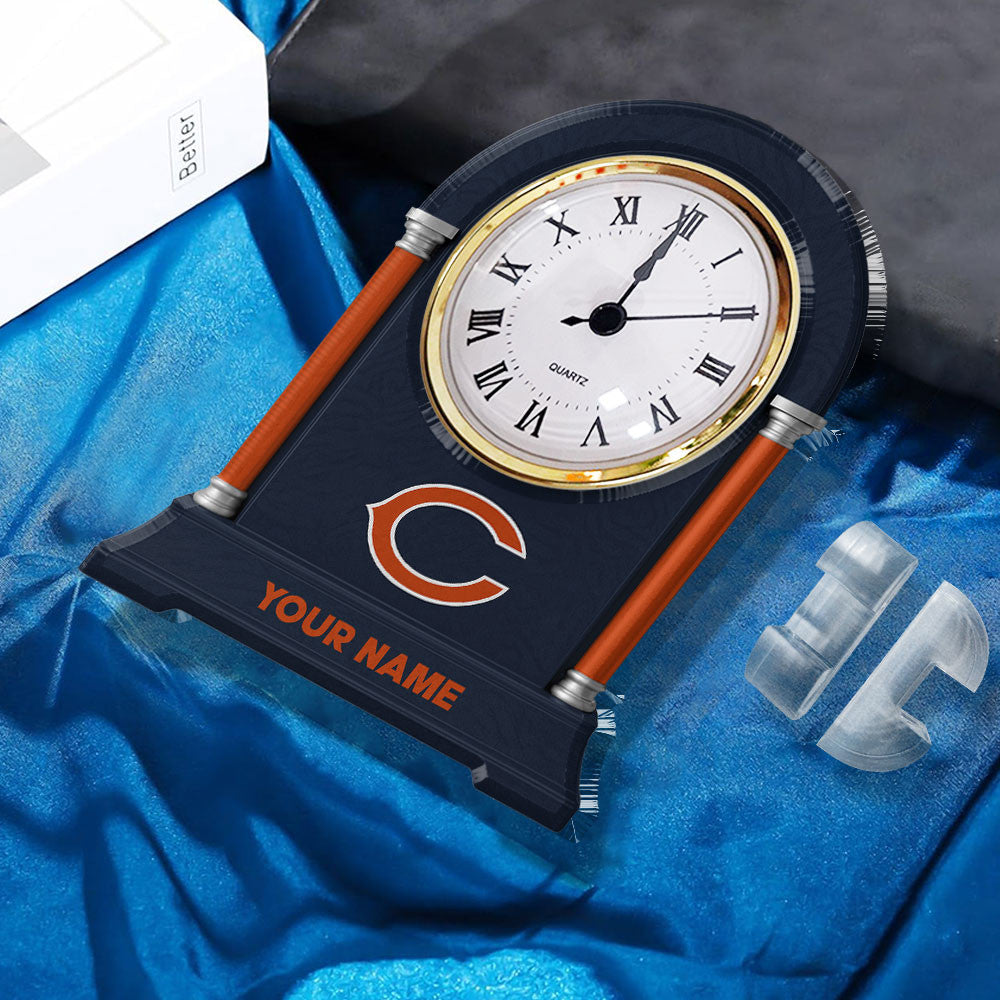 NFL All Team New Acrylic Clock Plaque For Home Custom Any Name 02