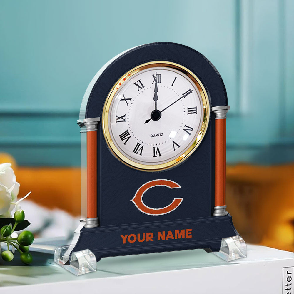 NFL All Team New Acrylic Clock Plaque For Home Custom Any Name 02