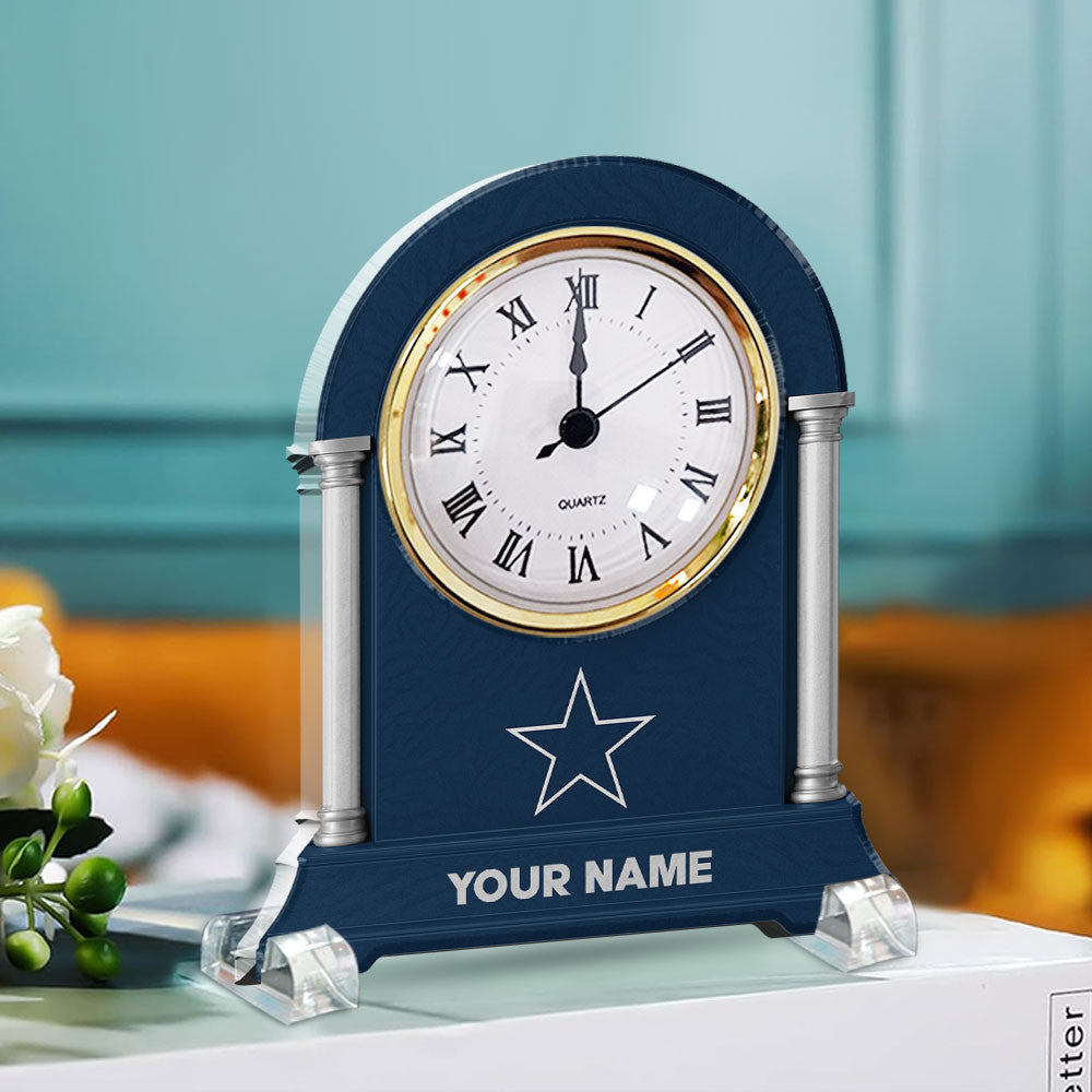 NFL All Team New Acrylic Clock Plaque For Home Custom Any Name 09