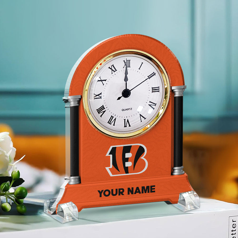 NFL All Team New Acrylic Clock Plaque For Home Custom Any Name 03