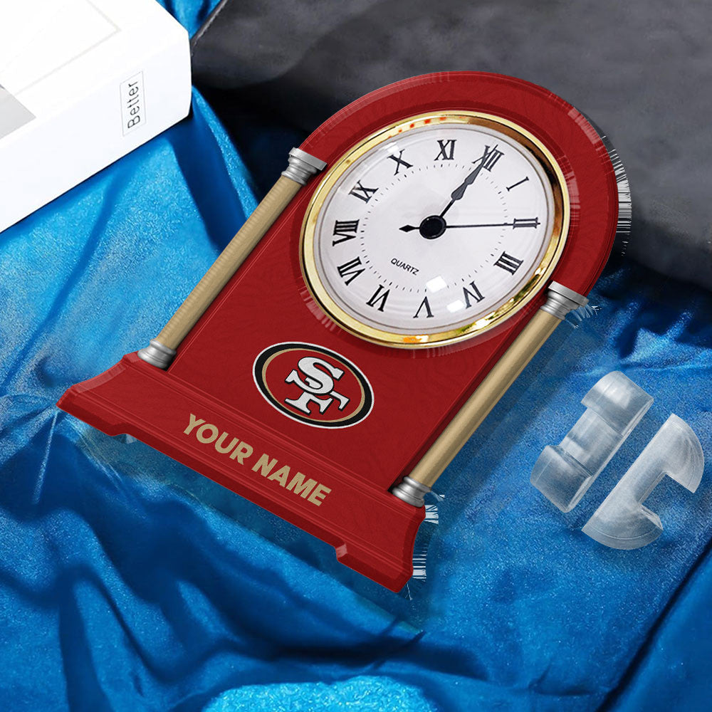 NFL All Team New Acrylic Clock Plaque For Home Custom Any Name 01