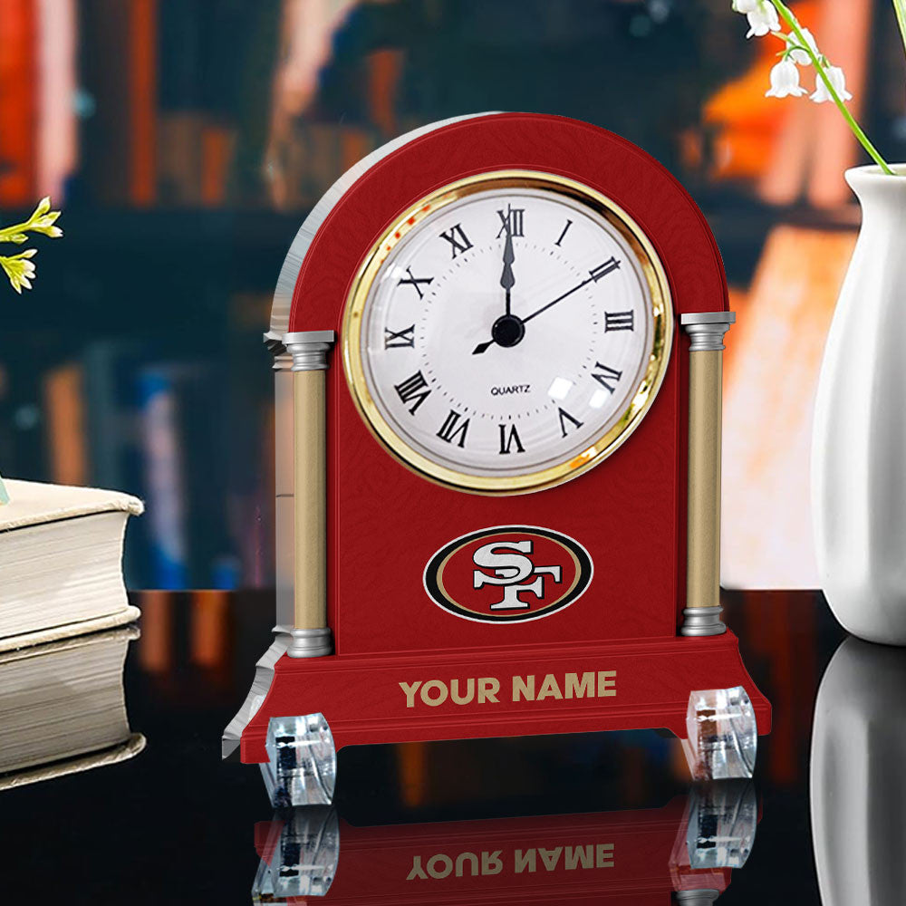 NFL All Team New Acrylic Clock Plaque For Home Custom Any Name 01