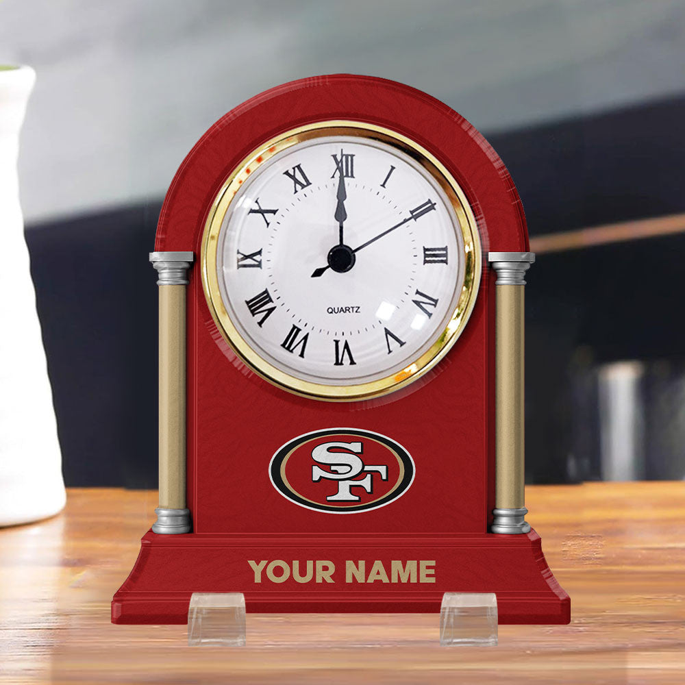 NFL All Team New Acrylic Clock Plaque For Home Custom Any Name 01