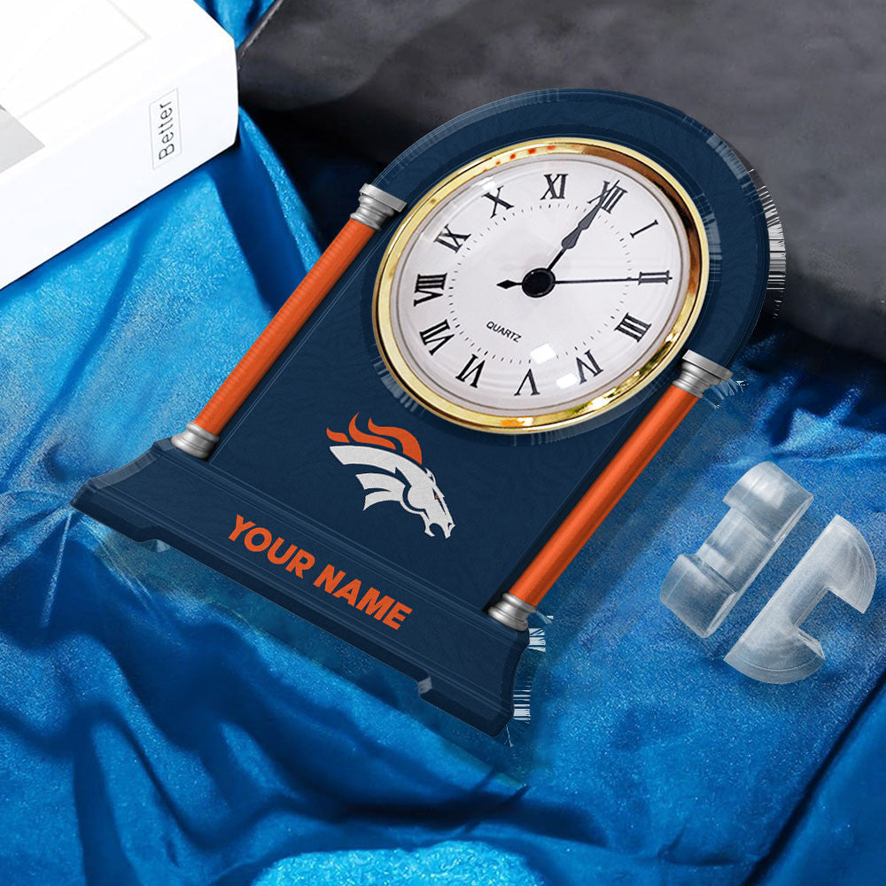 NFL All Team New Acrylic Clock Plaque For Home Custom Any Name 05