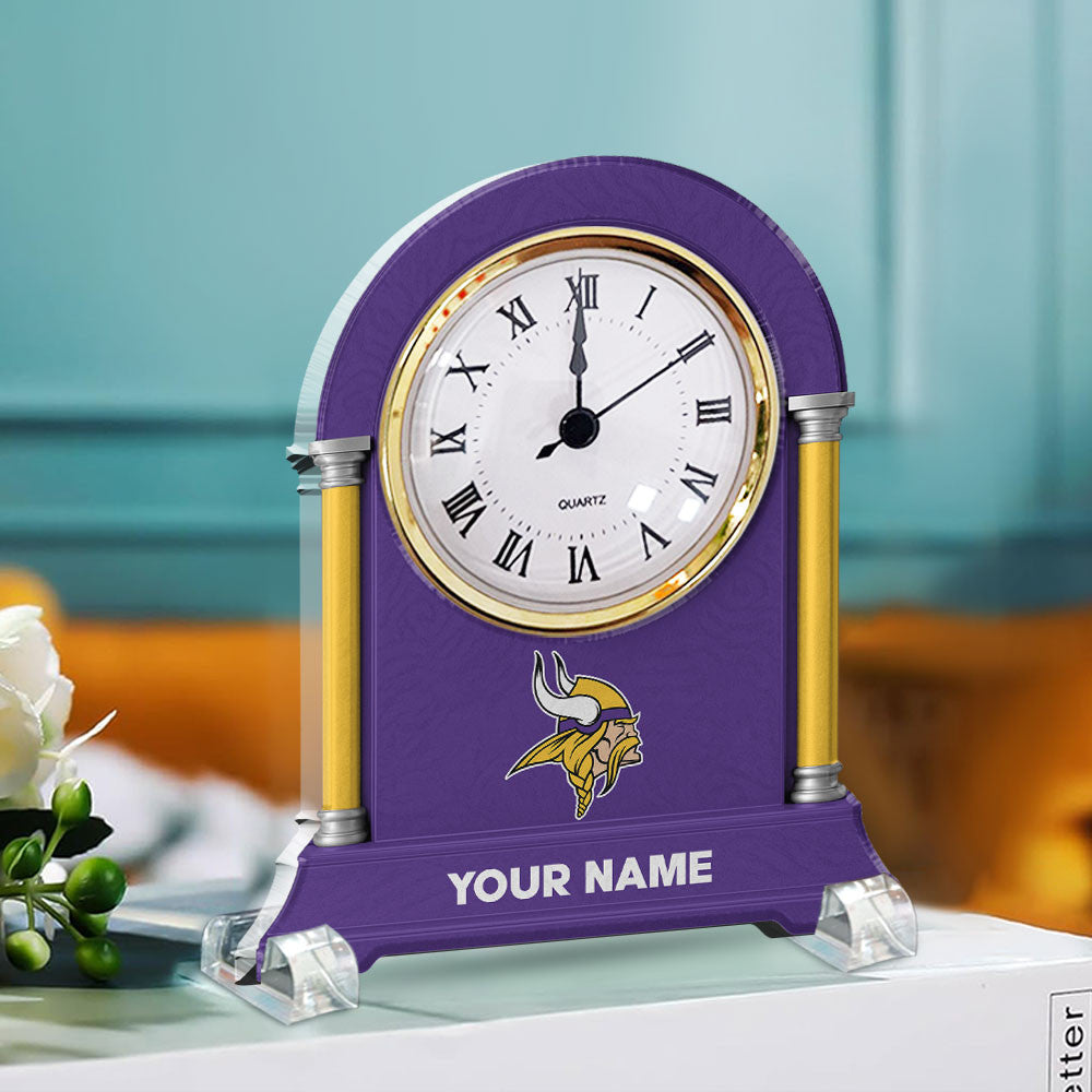 NFL All Team New Acrylic Clock Plaque For Home Custom Any Name 24