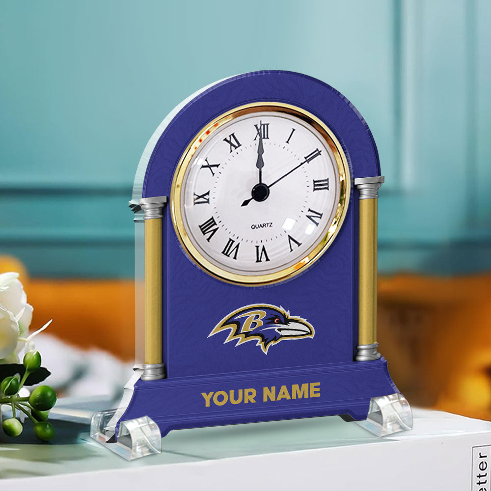 NFL All Team New Acrylic Clock Plaque For Home Custom Any Name 19