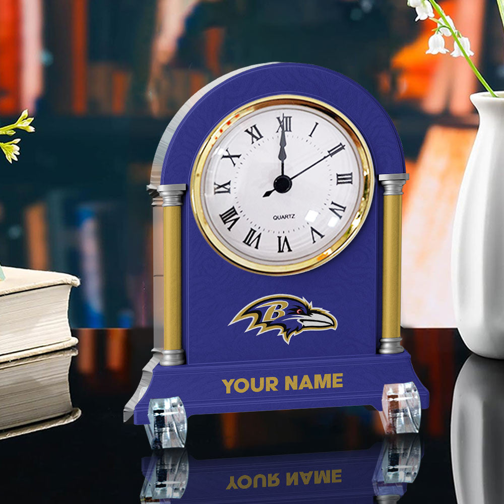 NFL All Team New Acrylic Clock Plaque For Home Custom Any Name 19