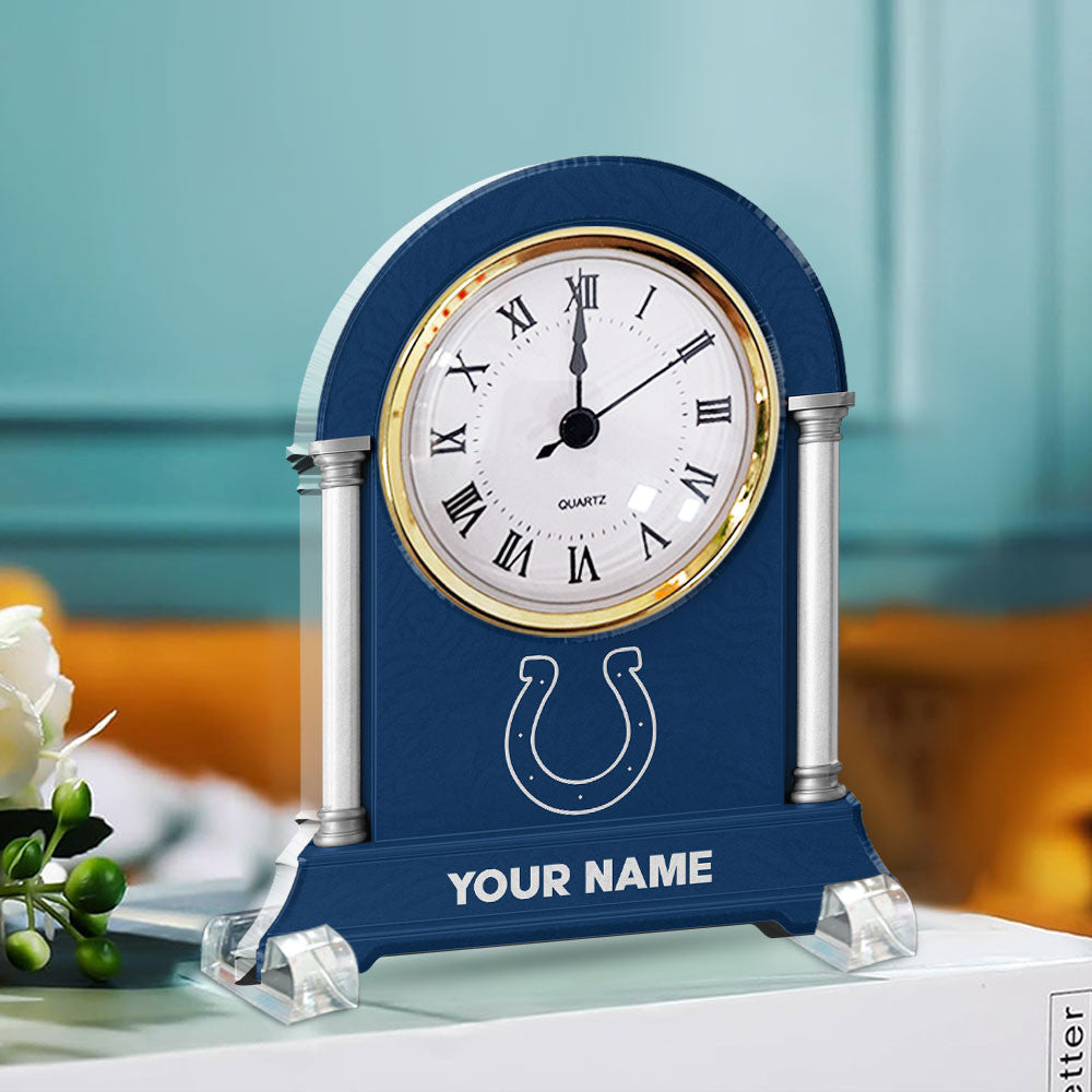 NFL All Team New Acrylic Clock Plaque For Home Custom Any Name 08