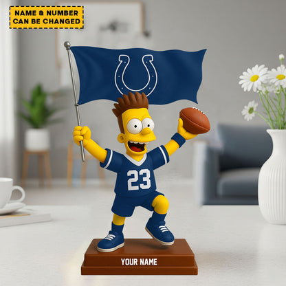 NFL And Simp Cartoon Character Acrylic Block Plaque For Home Custom Any Name 08